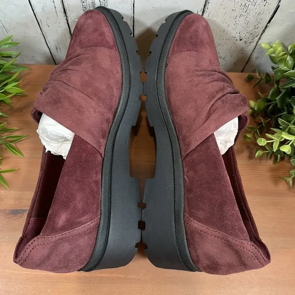 NWOT Clarks Collection Calla Style Ruched Slip‎ On Loafers Size 8